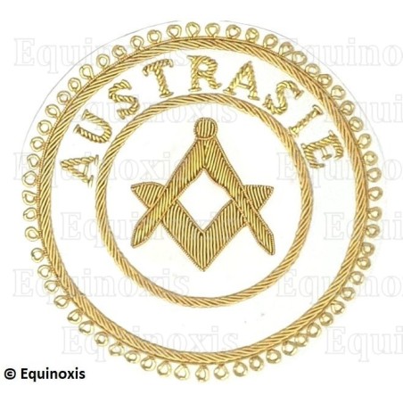 Badge / Macaron GLNF – Grande tenue provinciale – Assistant Grand Maître – Austrasie – Brodé main